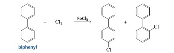 FeCl3
Cl2
CI
biphenyl
ČI
