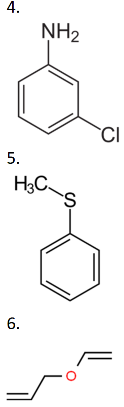 4.
NH2
CI
5.
H3C
6.

