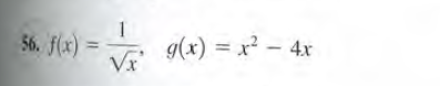 1
56. f(x)
g(x) = x² - 4x
