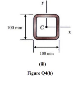 100 mm
C
100 mm
(iii)
Figure Q4(b)
