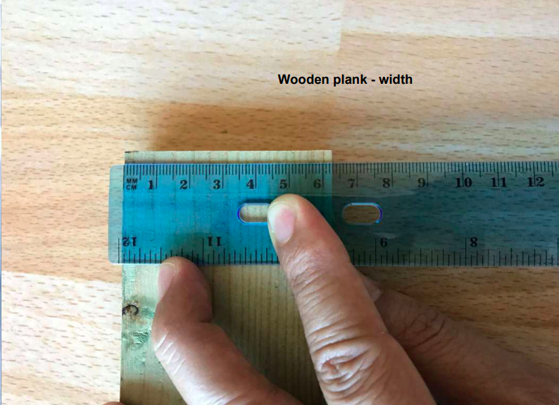 MM 11
121
2 3
Wooden plank - width
5
6
8
6
9
10
8
11 12