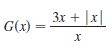 3x + |x|
G(x)
