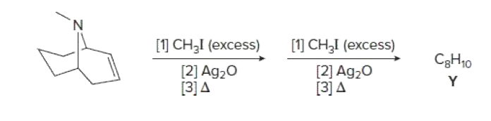 N.
[1] CH;I (excess)
[1] CH3I (excess)
C3H10
[2] Ag20
[3] A
[2] Ag20
[3] A
