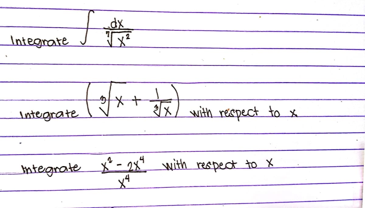 Integrate
Intergrate
with recspect to x
tntegrate X - 28° with respect to X
