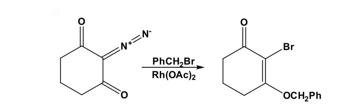 Br
PHCH,Br.
Rh(OAc)2
OCH,Ph
