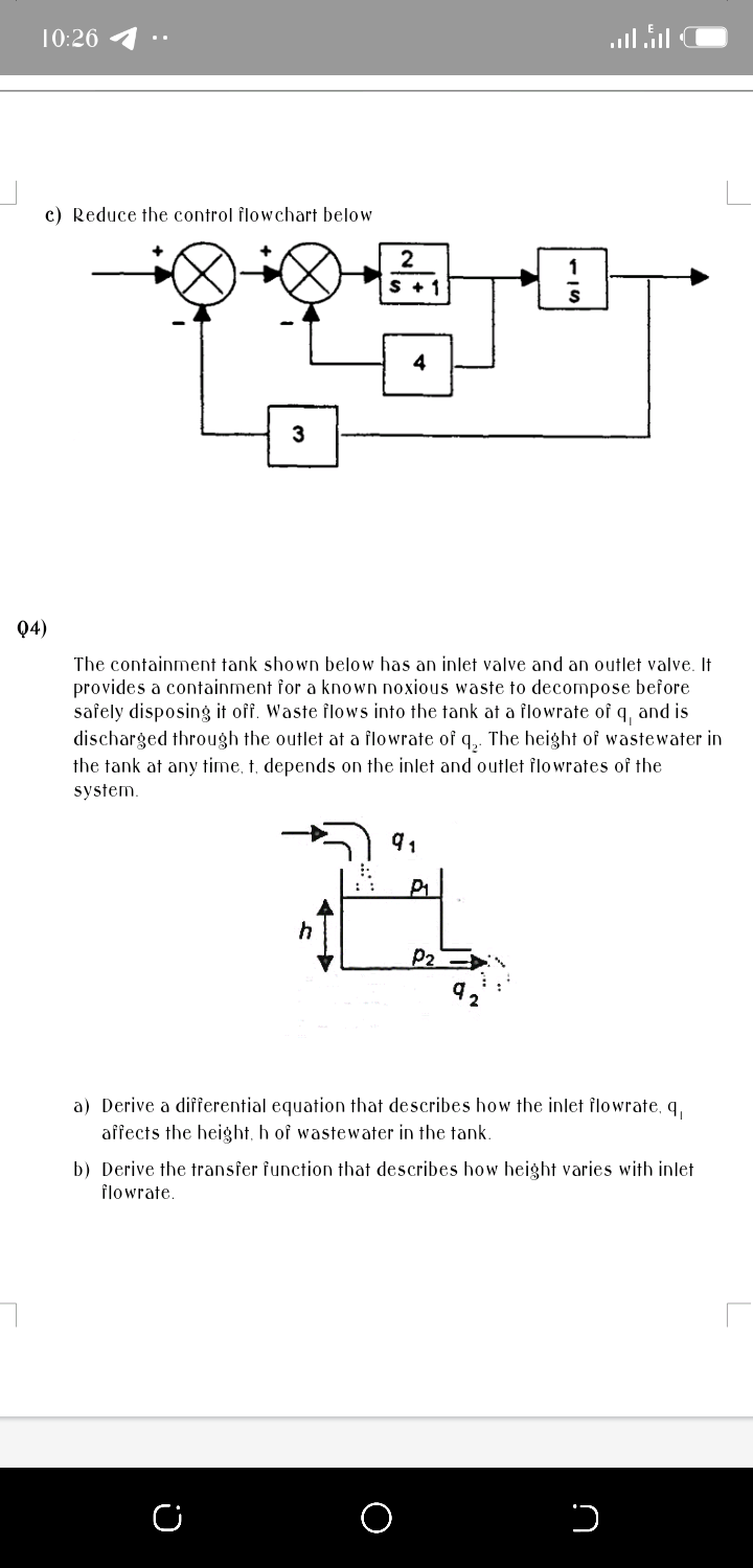 c) Reduce the control flowchart below
2
S + 1
4
3
