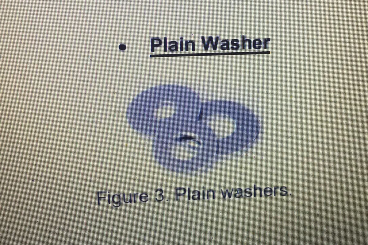 Plain Washer
Figure 3. Plain washers.
