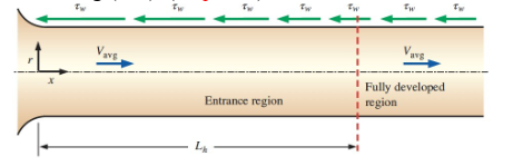 Tw
Tw
avg
Fully developed
Entrance region
I region
