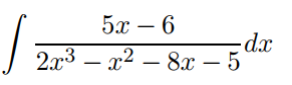 5х — 6
2x3 – x² – 8x – 5
|
-
