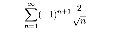 E(-1)n+1_2
n=1

