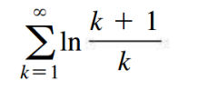 Σın
k=1
k + 1
k