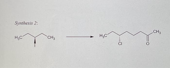Synthesis 2:
H3C
CH3
H3C
.......
CH3