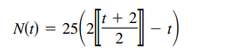 리-)
N(t) = 25( 2
