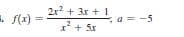 2r + 3x +14= -5
+ 5x
