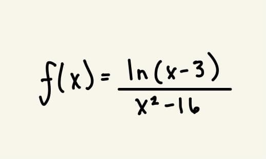 flx) = _In (x-3)
X2-16
