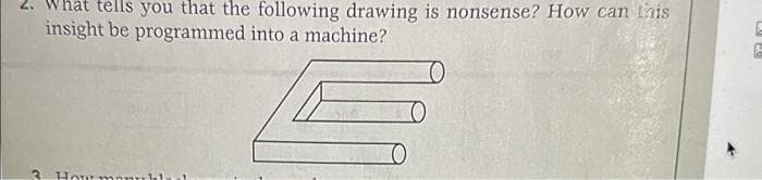 2.
tells you that the following drawing is nonsense? How can this
insight be programmed into a machine?
How many
LO PO
E
E