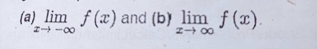 (a) lim f (x) and (b) lim f (x).
0-
