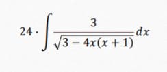 3
dx
(3— 4x(х + 1)
24 .
