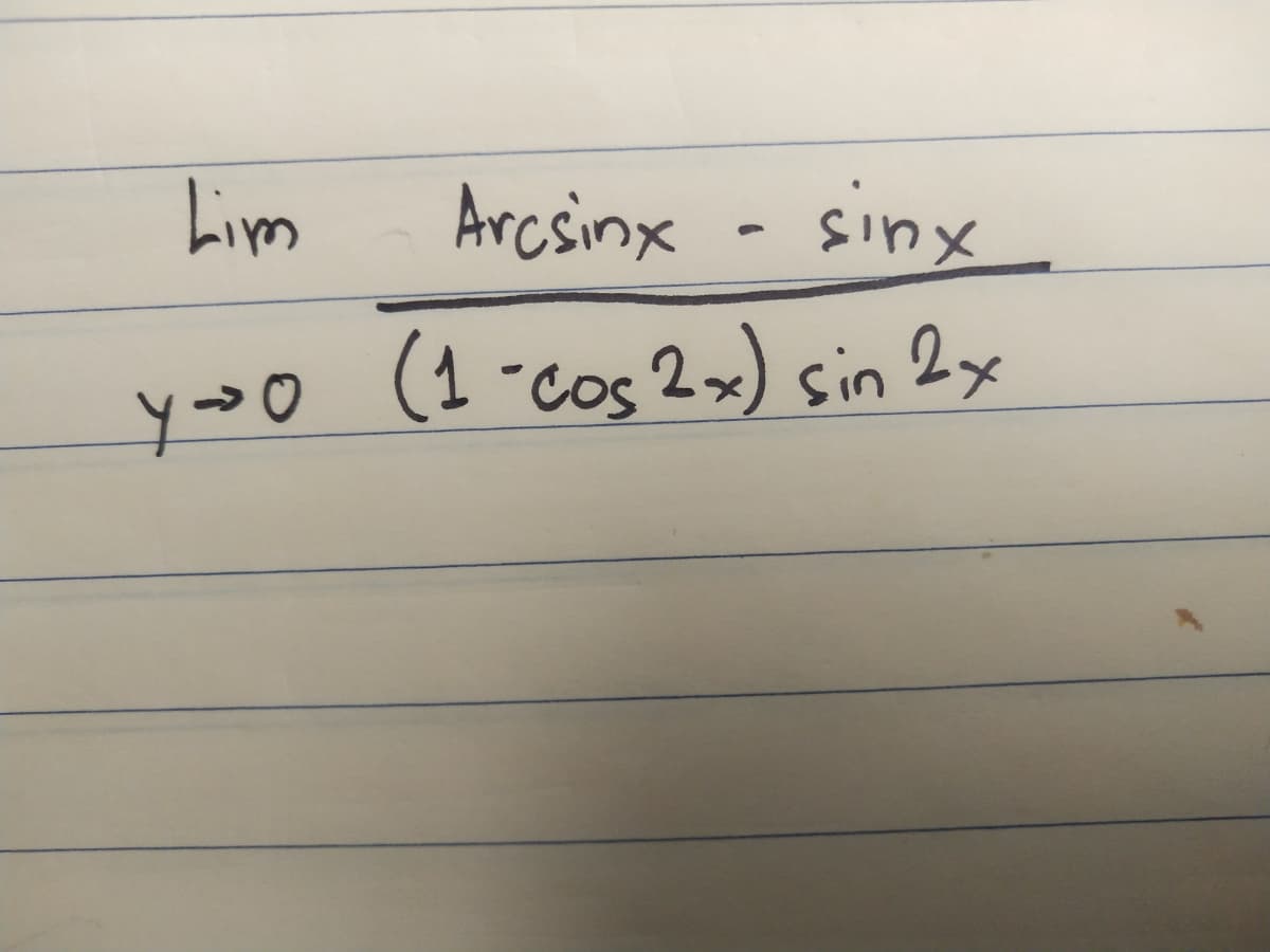 caliy
Arcsinx
(1-cos 2x) sin 2x
sinx
