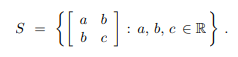 a b
S = {[86] : 9,₂6,₂ CER}.
a, b, c
b с