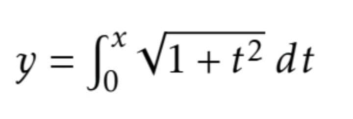 y = f Vĩ + t² dt
0.
