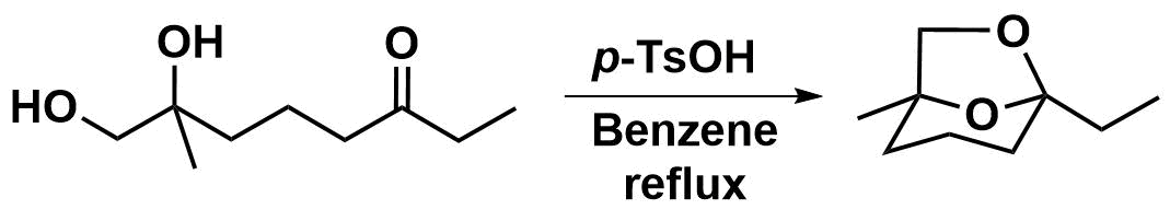 OH
of
p-TSOH
HO,
Benzene
reflux
