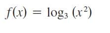 Joga
f(x) = log; (x²)

