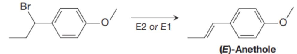 Br
E2 or E1
(E)-Anethole
