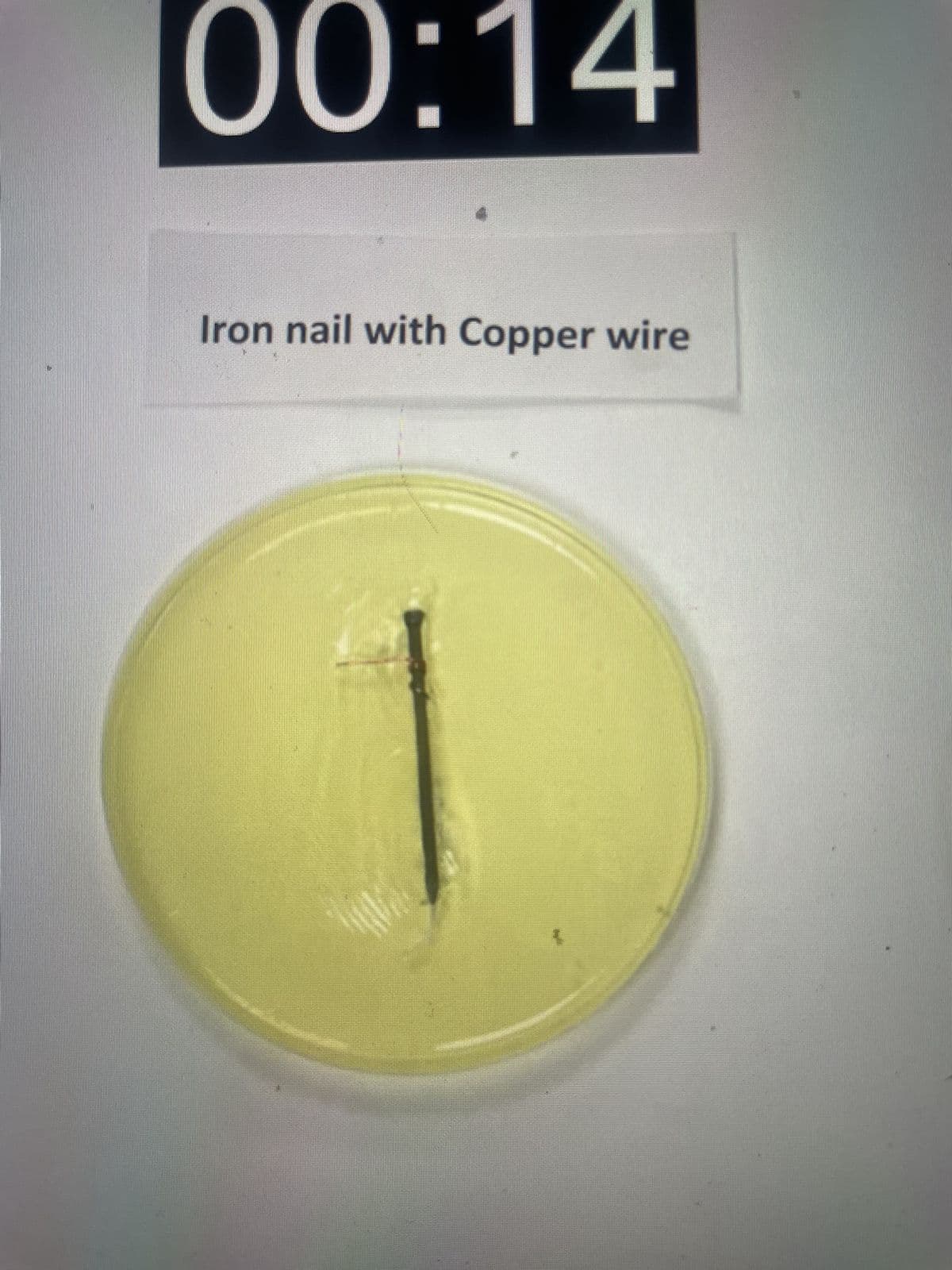 00:14
Iron nail with Copper wire