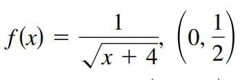 1
f(x) =
21
/x + 4
