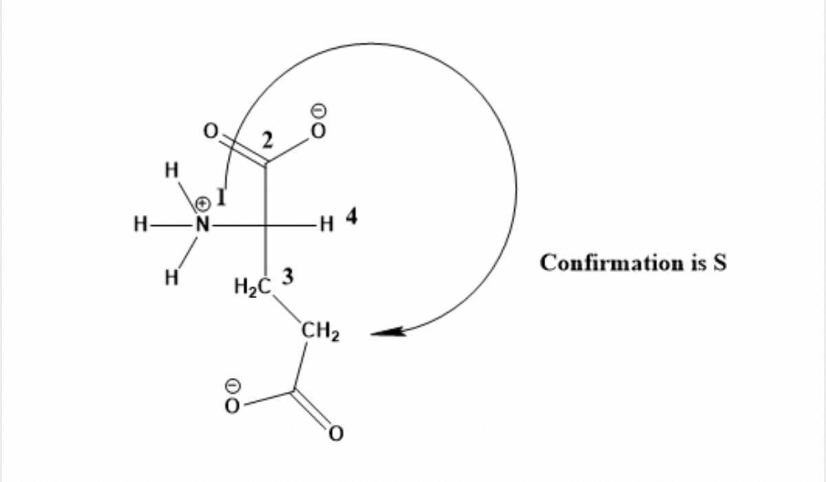 H
H-N-
-н 4
Confirmation is S
H
CH2
