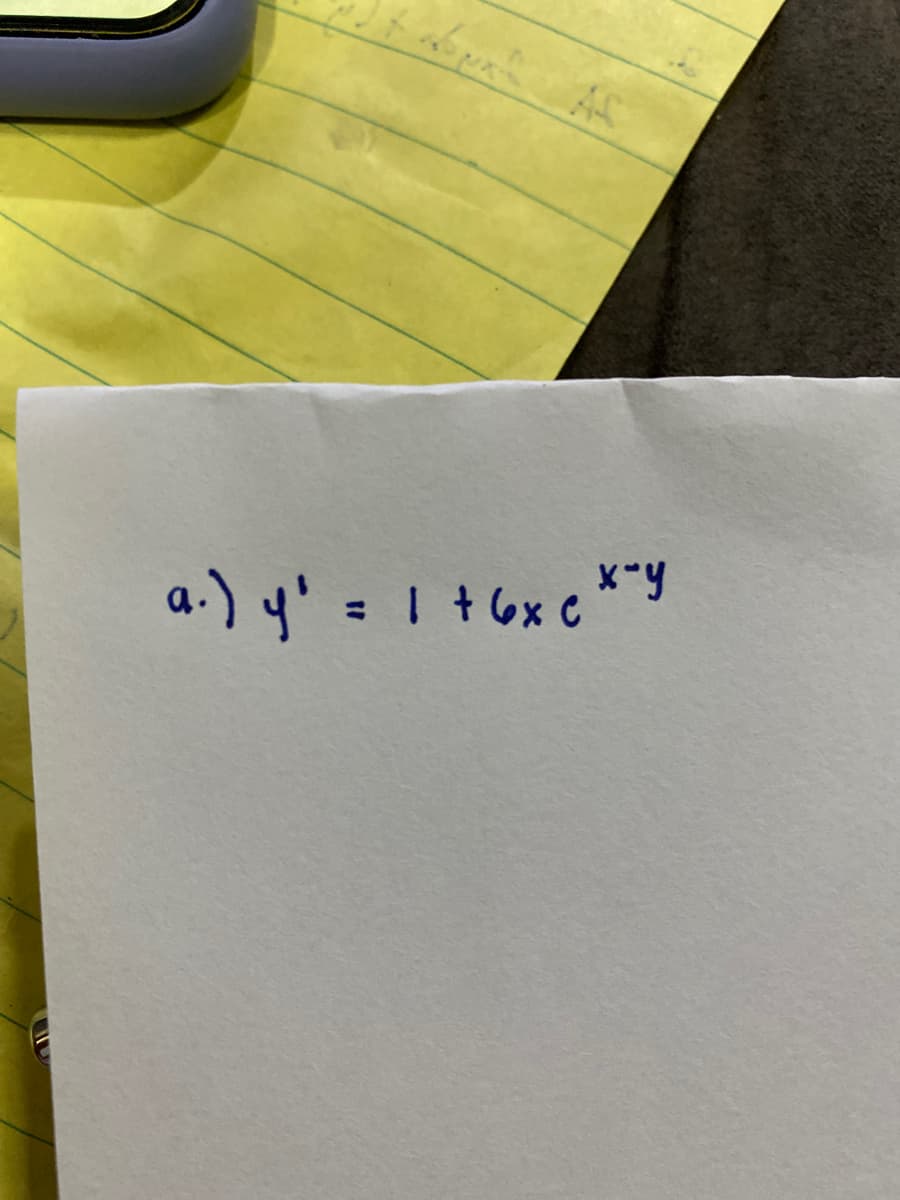 AS
a.) y' = 1 +6x c *y
