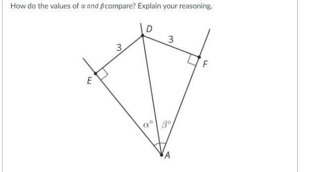 How do the values of a and Bcompare? Explain your reasoning.
D
F
LL
3.
