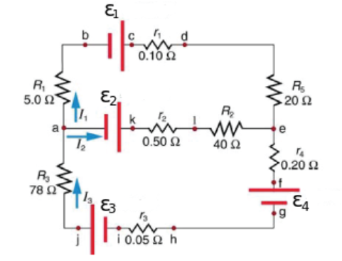 b
d
0.10
E2,
Rs
20 Ω
5.0 Ω
R
0.50 2
40 2
0.20 2
R
78 Ω
la E3
Eg
i 0.05 2 h
