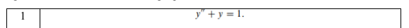 y" + y = 1.
