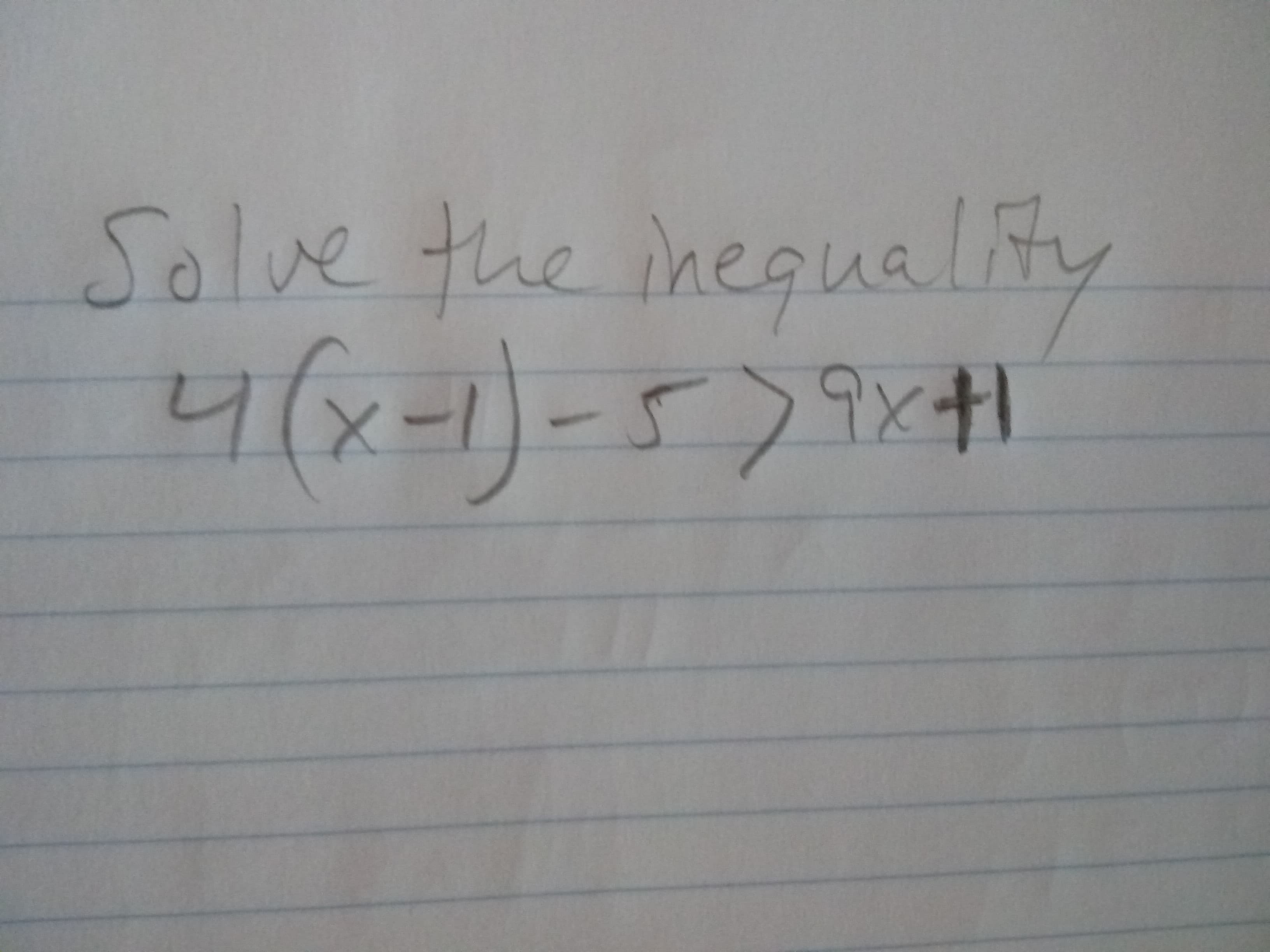 Solve the iheguality
(x-リ-r>x
