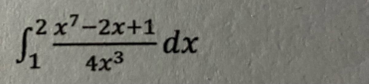 -2 x7-2x+1
4x3
