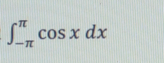 CoS x dx
