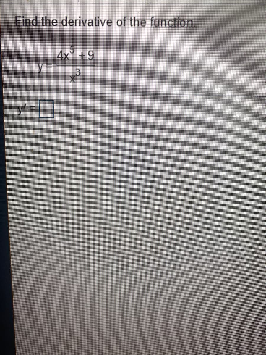 Find the derivative of the function.
4x +9
%3D
3.
