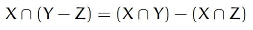 Xn (Y – Z) = (xnY) – (Xn Z)
||
