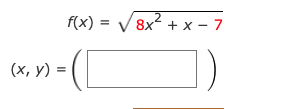 .2
f(x) =
8x + x - 7
(х, у) 3D
