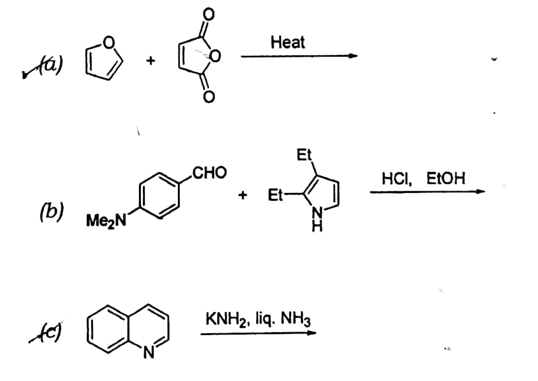 Нeat
Et
CHO
HCI, ELOH
+
Et-
(b)
Me2N
KNH2, liq. NH3
N.
