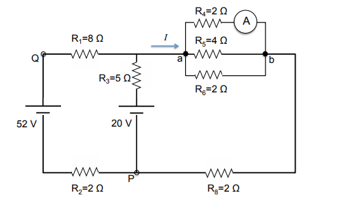 R=2 0
A
R,=8 Q
R3=4 0
ww-
a
ww
R3=5 0S
R=2 0
52 V
20 V
R,=2 0
R3=2 0
