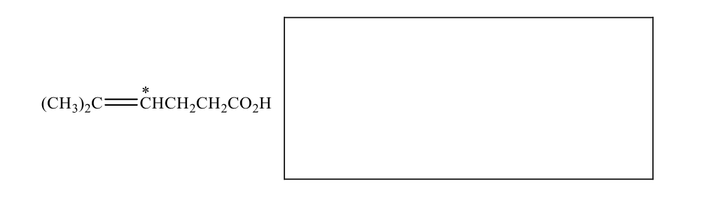 (CH3),C=CHCH,CH,CO,H
