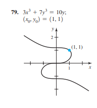 79. 3x + 7y = 10y:
(Xg, Yo) = (1, 1)
2-
(1, 1)
