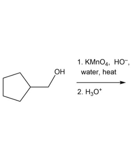 1. КMnO4, HO-,
OH
water, heat
2. H3O*
