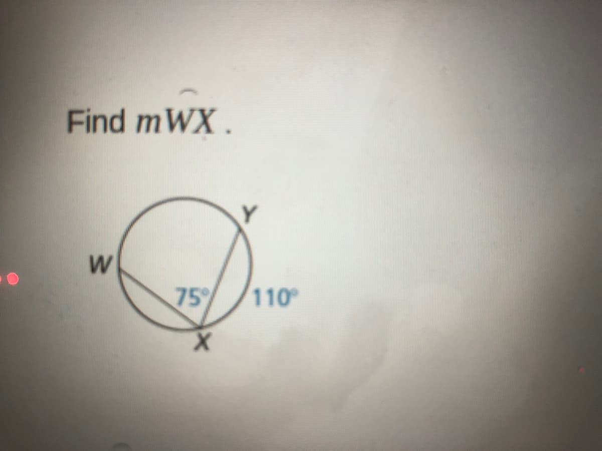 Find mWX.
75%
110
X.
