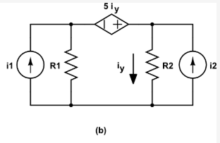 5 iy
i1
R1
R2
i2
(b)
