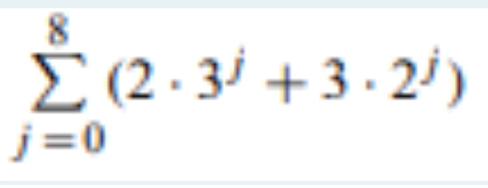 8
Σ (2.35 +3.2)
j=0
