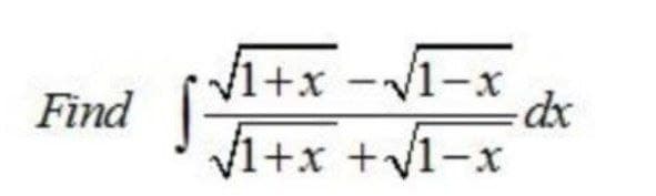 V1+x -V1-x
Find
V1+x +v1-x
